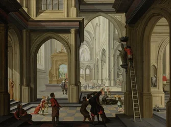 Iconoclasm in a Church, 1630